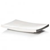 Блюдо д/суши прямоугольное «Кунстверк»; фарфор; H=1.9,L=25,B=17.5см; белый