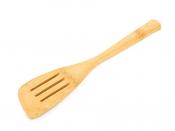 Лопатка поварская с прорезями l=28см (бамбук обработанный) (упаковочный пакет с хедером)