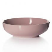 Тарелка розовая, диаметр 17,8 см, высота 5,4 см
