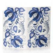 Доска разделочная складная ДЕКО 350*280 мм (гжель)