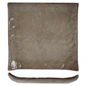 Тарелка квадратная «Кунстверк»; керамика; L=19,B=19см; зелен.,коричнев.