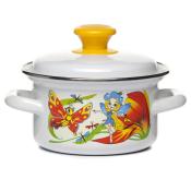 Кастрюля 1,0 л цилиндрическая с рисунком (дизайн в ассортименте)