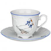 Чайная пара рококо Гуси 250 мл