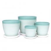 Горшок Пастель бирюзовый крокус №2