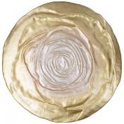 Тарелка Antique rose gold 21см
