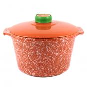 Кастрюля 2л, керамическая крышка (терракотовый мрамор) (4шт) 1КТтм-2