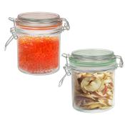 Набор из 2-х стеклянных банок, BRAVO, объем: по 250 мл, с бугельным замком.