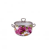 Кастрюля 4,0л со стеклянной крышкой Пион