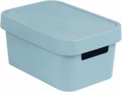 Коробка для хранения Curver "Infinity", с крышкой, цвет: серый, 4,5 л