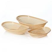 Набор сухарниц овальных 3шт. (цвет в ассортименте)