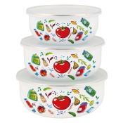 Набор мисок 3 предмета Marinades пластиковые крышки ТМ Appetite, BW01-M
