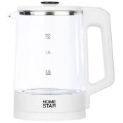 Чайник Homestar HS-1008 (1,8 л), стекло, белый