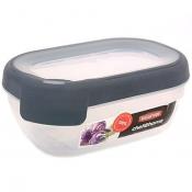 Емкость для морозилки прямоугольная 0.5л (серая крышка)