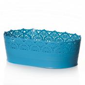 Сухарница Ажур 22 см (бирюзовый)