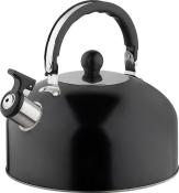 Чайник, Casual, объем 2,7 л, со свистком, из нержавеющей стали, окрашенный, цвет: чёрный