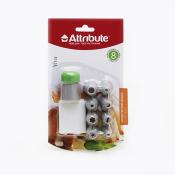 Мешок кондитерский с 8 насадками viva grey