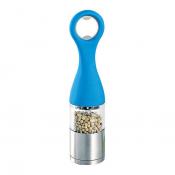 Мельница для специй + открывалка Ø4.5*19.5см (акрил, нержавеющая сталь, керамический механизм)