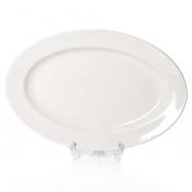 Блюдо овальное «Кунстверк»; фарфор; H=2.2,L=30,B=20см; белый