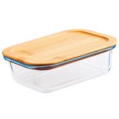 Контейнер 1040 мл прямоугольный с бамбуковой крышкой Studio TM Appetite, BMC1040R