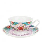 Чайная пара Nouvelle "Цветочные кружева", 180 мл