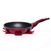 Сковорода Berlinger Haus "Burgundy Metallic Line", с подставкой под горячее, D=20 см