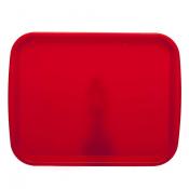 Поднос прямоугольный 470*365 мм цв.красный