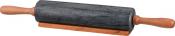Скалка agness мраморная с деревянными ручками длина=46 см диаметр=6 см