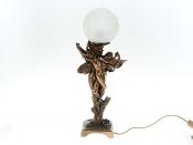 Лампа декоративная, настольная "Античный стиль" плафон-d=15,5см (21*14,5*54см) (цоколь-Е14 напряжение-250V, мощность 25W, провод-L=190см) (белая уп.)