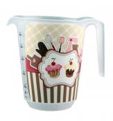 Емкость мерная с декором 0,65 л (бесцветный)