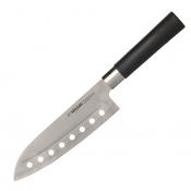 Нож сантоку Nadoba "Keiko", с отверстиями, длина лезвия 17,5 см