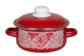 Кастрюля 5,0л цилиндрическая Вологодское кружево