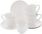 Чайный набор на 4 персоны Loraine Романс, 240 мл