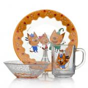 Набор детской посуды 3 пр. ТРИ КОТА-КЕКСЫ