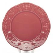 Тарелка Fulya 27,5 см розовая