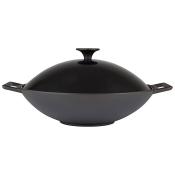 Сковорода ВОК, объем 3,3 л, чугунная W-31L, диам - 31 см, с металлической крышкой