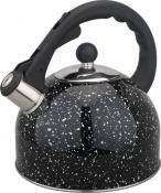 Чайник со свистком "Bayerhoff", BH - 420 3 л. черный мрамор