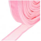 Лента капроновая с широкой каймой, розовая, ширина=2 см, длина=45,5 м
