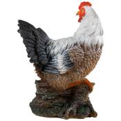 Фигурка садовая "Курица с цыплятами" (коричневая) 40х20х33 см