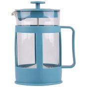 Чайник/кофейник (кофе-пресс) VARIATO,850 мл, из жаропрочного стекла в пласт корпусе, цвет: голубой