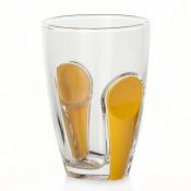 Набор стаканов 3 шт Pasabahce Snap, 260 мл (желтый пластиковый аксессуар)