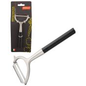 Овощечистка ELETTO с гориз. лезв-м, сплав цинка никелированный,ABS пластик (ручка)