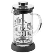 Чайник/кофейник (кофе-пресс) MOMENTO 350 мл из боросиликатного стекла с надписью на корпусе