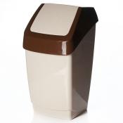 Контейнер для мусора "Хапс", объем 15 л, 250 х 260 х 450 мм (цвет "бежевый мрамор")