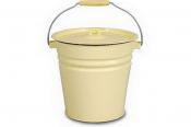 Ведро 12л с крышкой без рисунка (цвет в ассортименте)