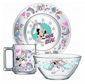 Набор для завтрака МИННИ И ЕДИНОРОГ 3пр