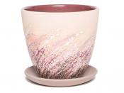 Горшок Живопись бежевый крокус №2