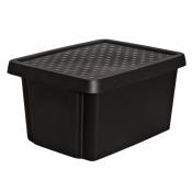 Коробка с крышкой Essentials 16л черная