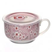 Бульонница 900 мл с пластиковой крышкой