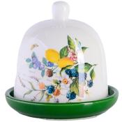 Лимонница с крышкой 9х9х9см "Лесные ягоды с лимонами" LR