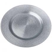 Тарелка Miracle silver shiny 28см без упаковки 